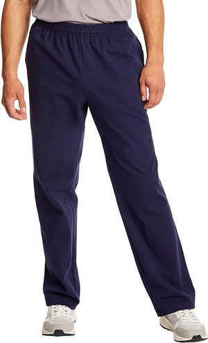 Hanes Essentials Sweatpants, Men’s Cotton Jersey Pants with Pockets