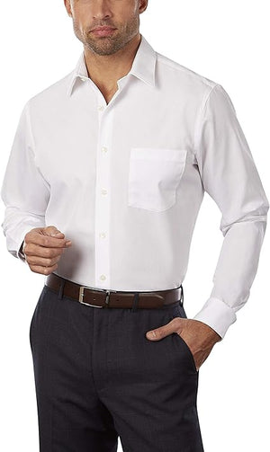 Van Heusen Men's Dress Shirt Fitted Poplin Solid